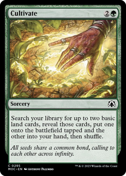 MTG Magic 1x Cultivate (M/NM) Commander March of the Machine - Image 1