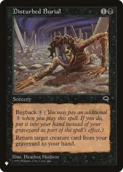 Disturbed Burial - Light Play MTG The List - Image 1