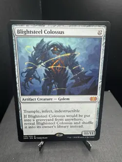 MTG 2X2 Double Masters Blightsteel Colossus Regular Mythic NM - Image 1