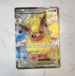 Pokemon TCG Flareon EX Full Art Holo RC28/RC32 Generations RC UR 170 HP EN - Image 1