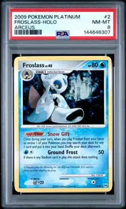 2009 Pokemon Platinum Arceus #2 Froslass-Holo Arceus PSA 8 - Image 1
