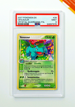 Pokemon PSA 9 Venusaur #28 EX Guardiani dei Cristalli 2007 Italiano - Image 1