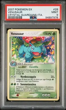 Pokemon PSA 9 Venusaur #28 EX Guardiani dei Cristalli 2007 Italiano - Image 2