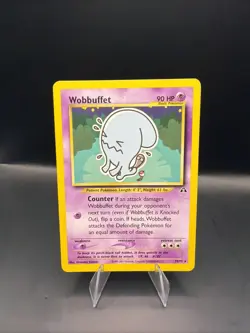 Wobbuffet 35/75 Rare Neo Discovery Pokemon Unlimited Lightly Played - Image 1
