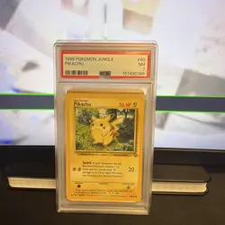 Pokemon 1999 Jungle Pikachu 60/64 PSA 7 Unlimited English Regular Common - Image 1