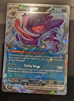Gengar ex 104/162 Double Rare Temporal Forces Pokemon Near Mint - Image 1