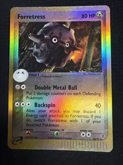 Nintendo Forretress 28/97 EX Dragon 2003 English Reverse Holo Uncommon 80 HP - Image 1
