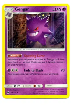 Gengar 38/111 Pokemon Crimson Invasion - Holo Rare - Pokemon TCG - Image 1