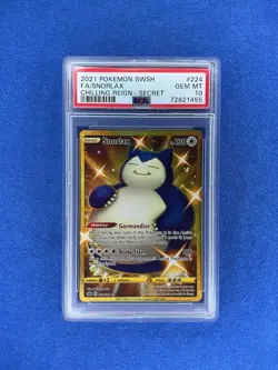2021 POKEMON SWORD & SHIELD CHILLING REIGN SECRET #224 FULL ART/SNORLAX PSA 10 - Image 1