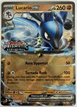Lucario ex (Prismatic Evolutions Stamp) 051/131 Holo NM - Image 1