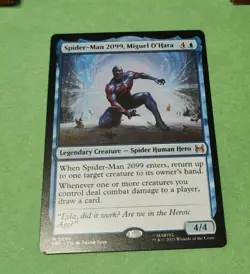 SpiderMan MtG, Spider-Man 2099, Miguel O'Hara Mythic SPE 0008, Future Sight +2 - Image 3