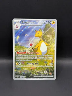 Ampharos 090/086 IR Chaos Rising ILLUSTRATION RARE HOLO Pokemon English Me04 TCG - Image 1