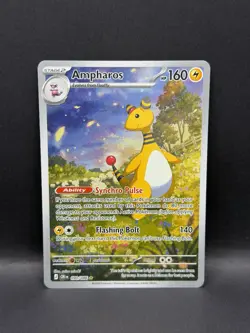 Ampharos 090/086 IR Chaos Rising ILLUSTRATION RARE HOLO Pokemon English Me04 TCG - Image 2