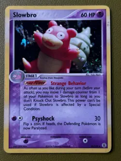Pokemon FireRed & LeafGreen Slowbro 14/112 Holo Rare LP - Image 1