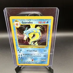 Pokemon TCG Base Set Gyarados 6/102 Holo Unlimited 1999 WOTC 100 HP Eng - Image 1