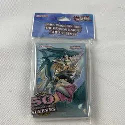 YuGiOh! Dark Magician Girl The Dragon Knight Card Sleeves Konami Yugi Kaiba - Image 1