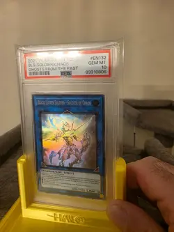 2021 Black Luster Soldier Soldier of Chaos GFTP-EN132 1st Ed Ghost Yugioh PSA 10 - Image 1