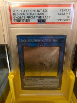 2021 Black Luster Soldier Soldier of Chaos GFTP-EN132 1st Ed Ghost Yugioh PSA 10 - Image 3