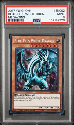 YU-GI-OH! MEGA-TINS #EN002 BLUE-EYES WHITE DRGN. MEGA-TINS PSA 9 - Image 1