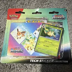 Pokemon TCG Prismatic Evolutions Tech Sticker Collection 3 Packs - Image 4