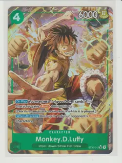 Monkey.D.Luffy - Parallel Super Rare One Piece Card ST30-012 SR* - Image 1