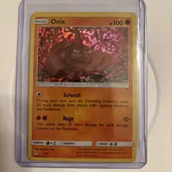 Onix 9/12 Mcdonalds Holo 2019 Pokemon Card LP/MP - Image 1