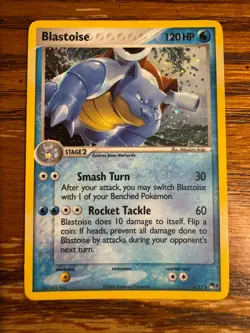 Pokemon Blastoise Pop Series 3 Rare Holo 120 Hp Card 1/17 Promo Nintendo - Image 1