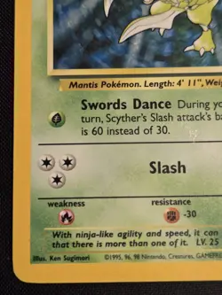 Pokemon TCG Scyther [Jungle] Holo Rare Card #10 - Image 5