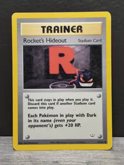 Pokemon Rocket's Hideout 63/64 Team Rocket Trainer Stadium Pokemon Card - Image 1