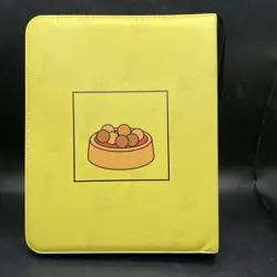 Trading Card 3 Ring Binder 49 2-Sided Sleeves For 882 Cards Shiba Inu Yellow - Image 2