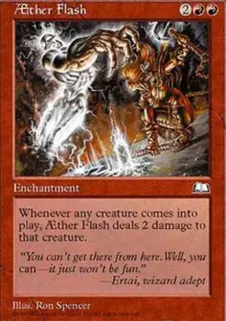 Aether Flash - Medium Play MTG Weatherlight - Image 1