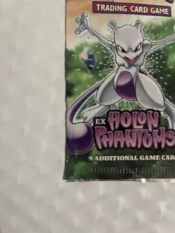 Pokemon EX Holon Phantoms Empty Booster Pack Wrapper Mewtwo Art - Image 5