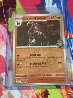 Pokemon Destined Rivals #38/182 Team Rocket's Houndoom Reverse Holo - Image 1