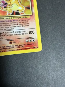 Charizard 4/102 Base Set Holo Rare 1999 English Stage 2 120 HP WOTC - Image 4