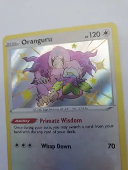 Oranguru SV098/SV122 Pokemon Shining Fates Shiny Holo Rare NM - Image 3