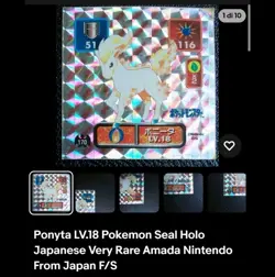 Ponyta and Rapidash Pokemon Sticker Total of 5 items From Japan - Image 4