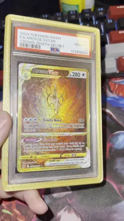 2023 POKEMON SWORD & SHIELD CROWN ZENITH SECRET FULL ART/ARCEUS VSTAR PSA 10 - Image 2