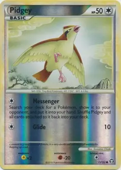 Moderately Played Pidgey - 71/102 - Common - Reverse Holo Pokemon Triumphant - Image 1