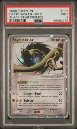 Kyogre EX 037 Groundon EX 038 Rayquaza EX 039 PSA 9 Black Star Promos Pokemon - Image 2