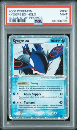 Kyogre EX 037 Groundon EX 038 Rayquaza EX 039 PSA 9 Black Star Promos Pokemon - Image 4