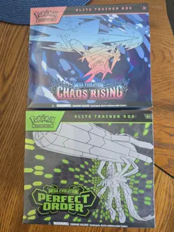 Pokemon TCG Chaos Rising Elite Trainer Box ETB + Pokemon TCG Perfect Order ETB - Image 1