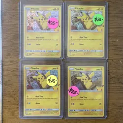 Pokemon PIKACHU 25/25 HOLO 25th Anniv. LOT Mcdonalds Promo 2021 Pack Fresh Mint - Image 1