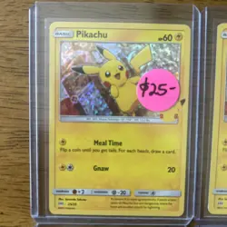Pokemon PIKACHU 25/25 HOLO 25th Anniv. LOT Mcdonalds Promo 2021 Pack Fresh Mint - Image 2