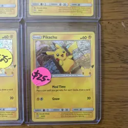 Pokemon PIKACHU 25/25 HOLO 25th Anniv. LOT Mcdonalds Promo 2021 Pack Fresh Mint - Image 4