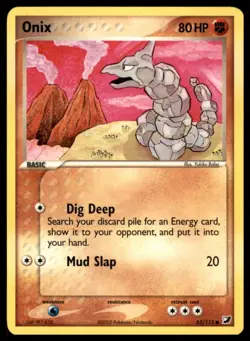 Onix 65/115 Common Unseen Forces Pokemon Lightly Played - Image 1