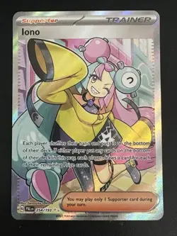 Iono 254/193 Iono Pokemon Paldea Evolved Ultra Rare Full Art Holo NM - Image 1
