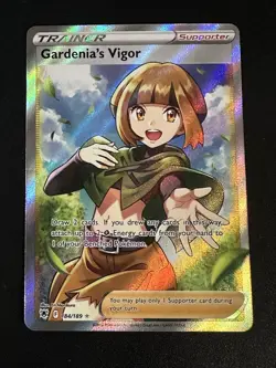 Gardenia’s Vigor 184/189 Pokemon Astral Radiance Ultra Rare Full Art Holo NM - Image 3