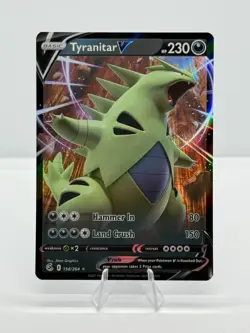 Pokemon TCG - Tyranitar V - Fusion Strike - 158/264 - Ultra Rare - Image 1