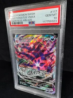 Pokemon Eternatus VMAX 2020 Sword and Shield Darkness Ablaze #117 PSA 10 GEM TCG - Image 4