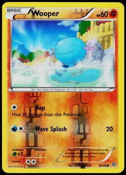 Wooper 38 Ancient Origins - Reverse Holo Pokemon NM/M (Common) - Image 1